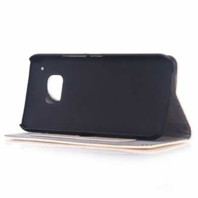 HTC One M9 solīds atvēramais ādas smilšains maciņš (maks) / Vacins.lv