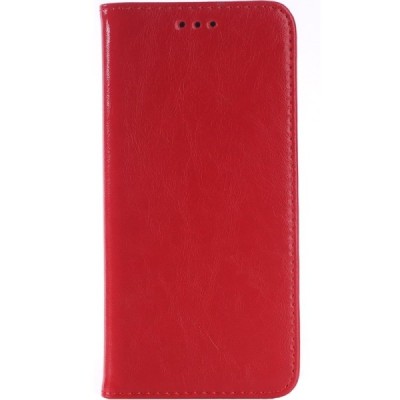 HTC One M9 solīds atvēramais ādas sarkans maciņš (maks) / Vacins.lv