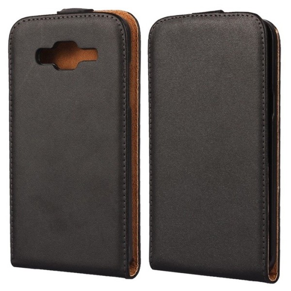 Klasikinis atverčiamas dėklas - juodas (Galaxy J5 2015)