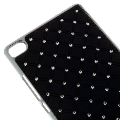 Huawei P8 elegants melns apvalks ar spīduļiem / Vacins.lv