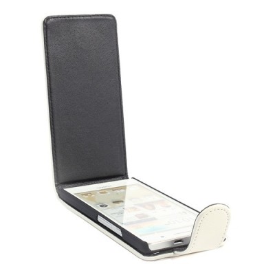 „Crazy Horse“ ādas balts Huawei Ascend P6 futrālis / Vacins.lv