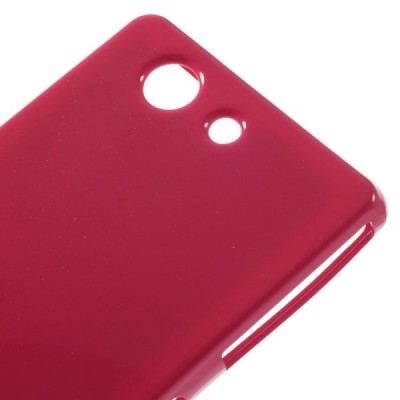 Sony Xperia Z3 Compact Mercury tumši rozs cieta silikona (TPU) apvalks / vacins.lv