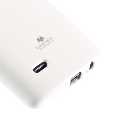 LG G Flex 2 (H955) baltas Mercury kieto silikono (TPU) dėklas / Priedai.lt