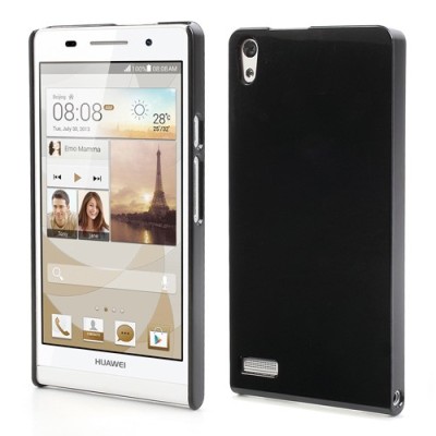 „Plasto Case“ juodas Huawei Ascend P6 dėklas (dėkliukas) / Priedai.lt