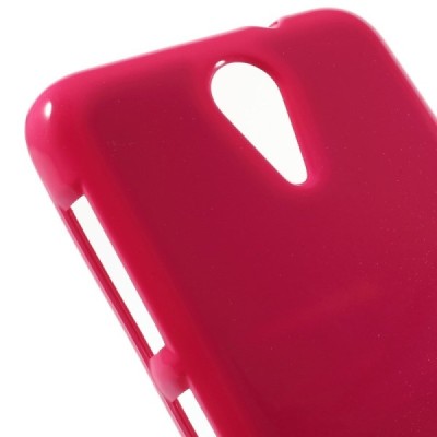 HTC Desire 620 Mercury tumši rozs cieta silikona (TPU) apvalks / vacins.lv