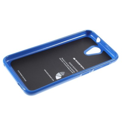 HTC Desire 620 Mercury zils cieta silikona (TPU) apvalks / vacins.lv