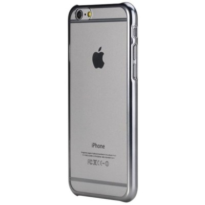 Apple iPhone 6S Rock Neon dzidrs (caurspīdīgs) pelēks plastmasas apvalks / Vacins.lv