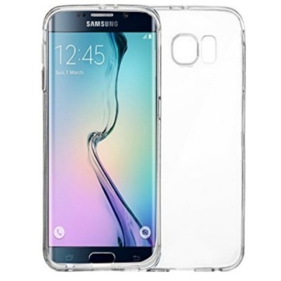 Samsung Galaxy S6 Edge (G925) kieto silikono TPU (akrilinis) skaidrus dėklas - nugarėlė / Priedai.lt