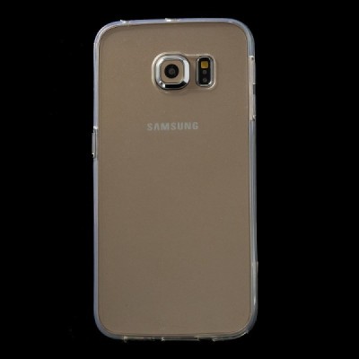 Samsung Galaxy S6 Edge (G925) kieto silikono TPU (akrilinis) skaidrus dėklas - nugarėlė / Priedai.lt
