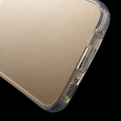 Samsung Galaxy S6 Edge (G925) kieto silikono TPU (akrilinis) skaidrus dėklas - nugarėlė / Priedai.lt