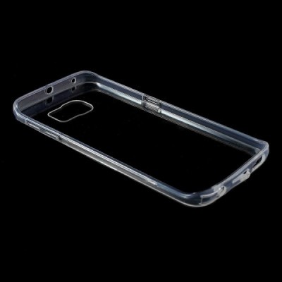 Samsung Galaxy S6 Edge (G925) kieto silikono TPU (akrilinis) skaidrus dėklas - nugarėlė / Priedai.lt