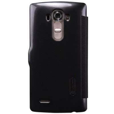 LG G4 (H815) „Nillkin“ Fresh atvēramais melns maciņš / Vacins.lv