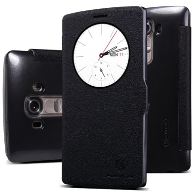 LG G4 (H815) „Nillkin“ Fresh atvēramais melns maciņš / Vacins.lv
