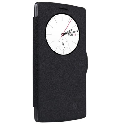 LG G4 (H815) „Nillkin“ Fresh atvēramais melns maciņš / Vacins.lv