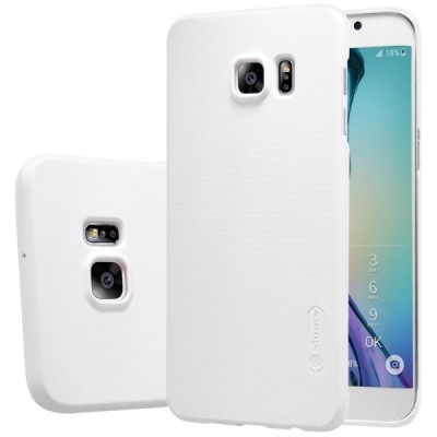 Samsung Galaxy S6 Edge+ Plus (G928) Nillkin Frosted Shield baltas plastikinis dėklas + apsauginė ekrano plėvelė / Priedai.lt