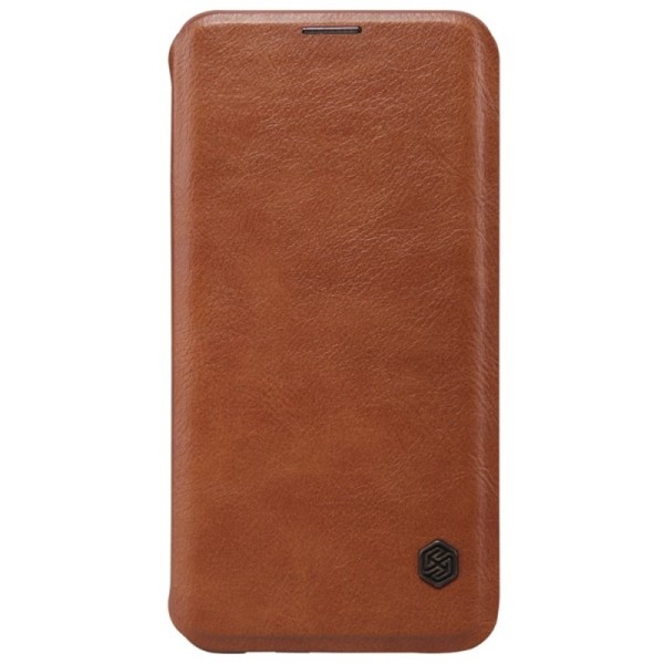 „Nillkin“ Qin atverčiamas dėklas - rudas (Galaxy S6 Edge+)