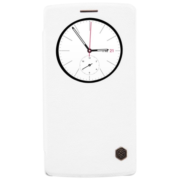 „Nillkin“ Qin atvēramais maciņš - balts (G4s)