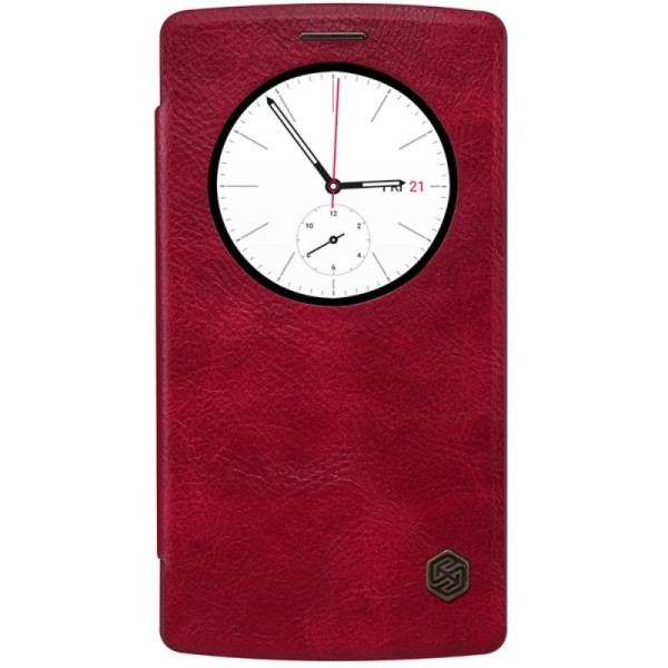 „Nillkin“ Qin atvēramais maciņš - sarkans (G4s)