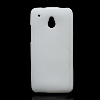 HTC One mini baltas silikoninis dėklas / Priedai.lt