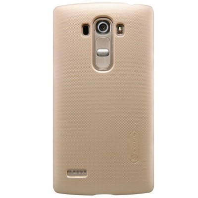 LG G4s Beat (H735) Nillkin Frosted Shield zelta plastmasas apvalks + ekrāna aizsargplēve / Vacins.lv