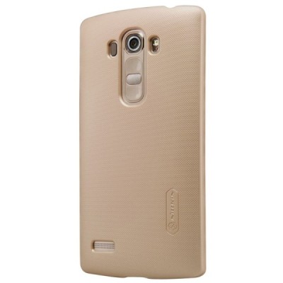LG G4s Beat (H735) Nillkin Frosted Shield zelta plastmasas apvalks + ekrāna aizsargplēve / Vacins.lv