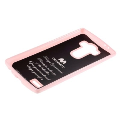 LG G4 (H815) šviesiai rožinis Mercury kieto silikono (TPU) dėklas / Priedai.lt