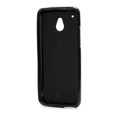 HTC One mini Jelly Case melns cieta silikona (TPU) futrālis / Vacins.lv