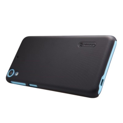 HTC Desire 626 Nillkin Frosted Shield melns plastmasas apvalks + ekrāna aizsargplēve / Vacins.lv