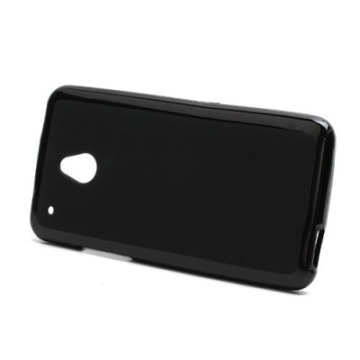 HTC One mini Jelly Case melns cieta silikona (TPU) futrālis / Vacins.lv