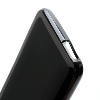 HTC One mini Jelly Case melns cieta silikona (TPU) futrālis / Vacins.lv