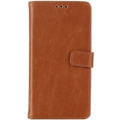 LG G4 H815 atverčiamas šviesiai rudas odinis retro dėklas - piniginė / Priedai.lt