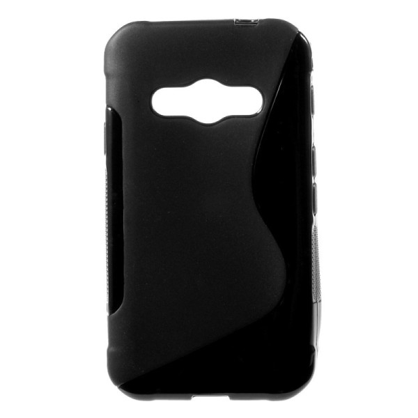 Cieta silikona (TPU) apvalks - melns (Galaxy Xcover 3)