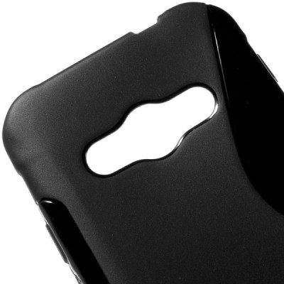 Samsung Galaxy Xcover 3 (G388) cieta silikona (TPU) melns apvalks / vacins.lv