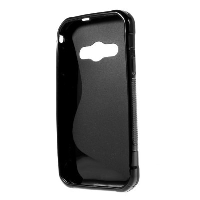 Samsung Galaxy Xcover 3 (G388) cieta silikona (TPU) melns apvalks / vacins.lv