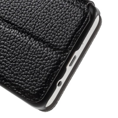 Samsung Galaxy A3 2015 (A300F) Smart Window atverčiamas juodas dėklas / Priedai.lt