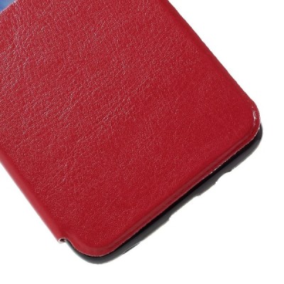 Samsung Galaxy A3 2015 (A300F) Smart Window atverčiamas raudonas dėklas / Priedai.lt