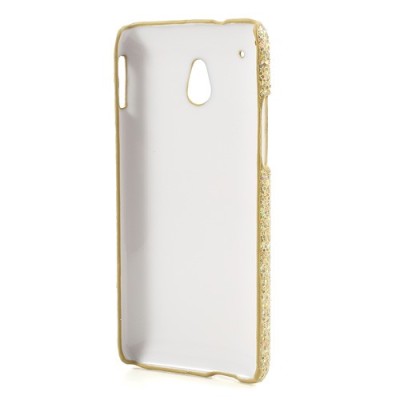 HTC One mini blizgantis auksinis dėklas / Priedai.lt