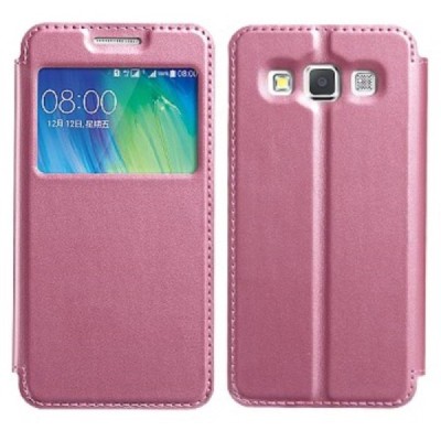 Samsung Galaxy A3 2015 (A300F) „Kalaideng“ Sun atverčiamas rožinis dėklas - knygutė / Priedai.lt