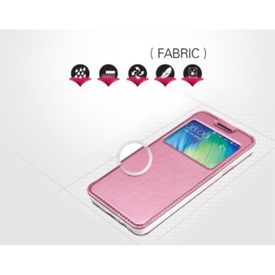 Samsung Galaxy A3 2015 (A300F) „Kalaideng“ Sun atverčiamas rožinis dėklas - knygutė / Priedai.lt