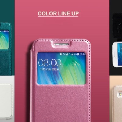 Samsung Galaxy A3 2015 (A300F) „Kalaideng“ Sun atverčiamas rožinis dėklas - knygutė / Priedai.lt