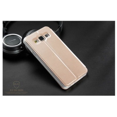 Samsung Galaxy A3 2015 (A300F) „Kalaideng“ Sun atvēramais zelta maciņš / Vacins.lv