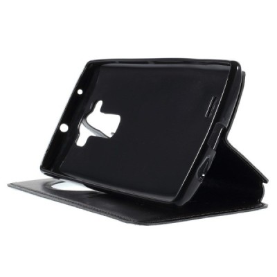 Roar Noble atverčiamas LG G Flex 2 H955 juodas odinis dėklas - knygutė / Priedai.lt