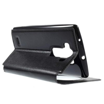 Roar Noble atverčiamas LG G Flex 2 H955 juodas odinis dėklas - knygutė / Priedai.lt