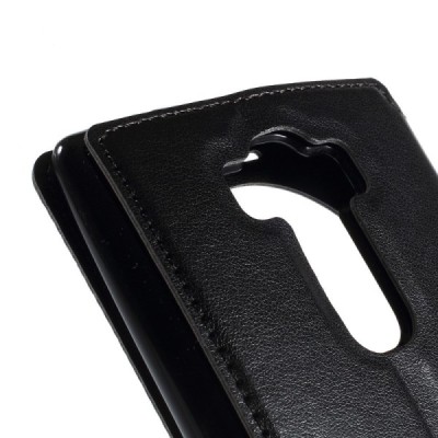 Roar Noble atverčiamas LG G Flex 2 H955 juodas odinis dėklas - knygutė / Priedai.lt