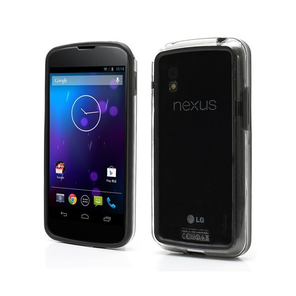 Rāmis (bamperis) - dzidrs, melns (Nexus 4)