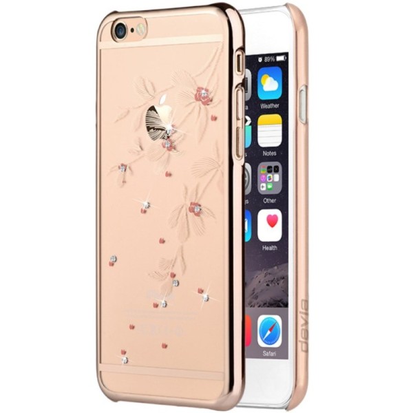 „Devia“ Flowery Swarovski dėklas - auksinis (iPhone 6 / 6S)