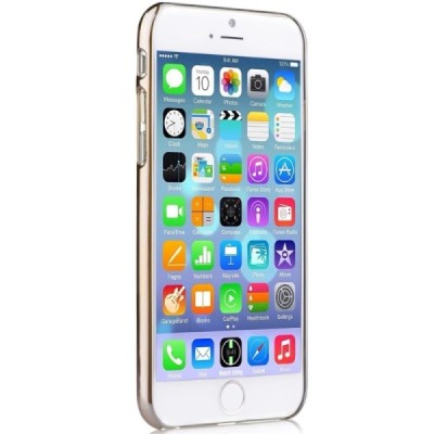 Apple iPhone 6S elegants Devia Fun dzidrs (caurspīdīgs) zelta plastmasas apvalks / Vacins.lv