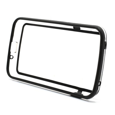 LG Nexus 4 E960 dzidrs, caurspīdīgs rāmis (sānu apmale, bamperis) - melns / Vacins.lv