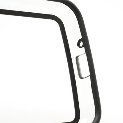 LG Nexus 4 E960 dzidrs, caurspīdīgs rāmis (sānu apmale, bamperis) - melns / Vacins.lv