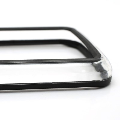 LG Nexus 4 E960 dzidrs, caurspīdīgs rāmis (sānu apmale, bamperis) - melns / Vacins.lv